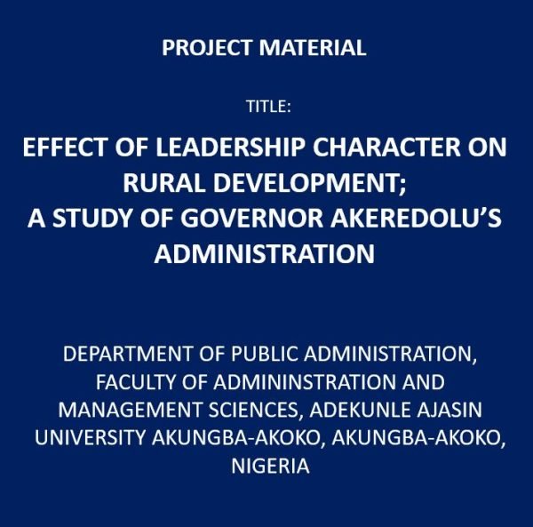 Effect of leadership