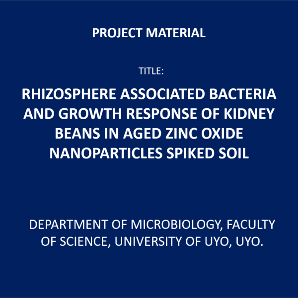 Rhizosphere associated bacteria and growth response of kidney beans in aged zinc oxide nanoparticles spiked soil