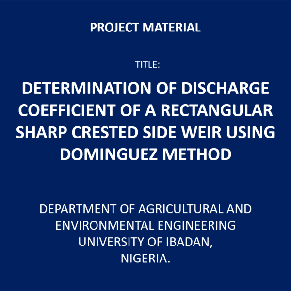 Determination of discharge co