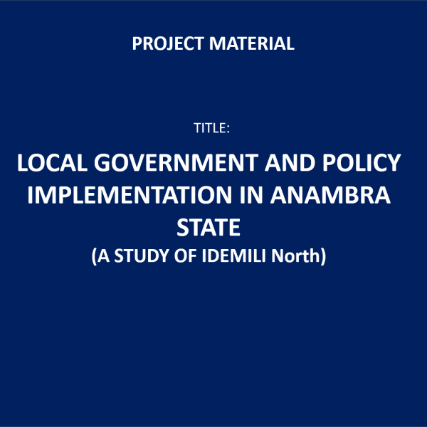 Local Government and Policy Implementation