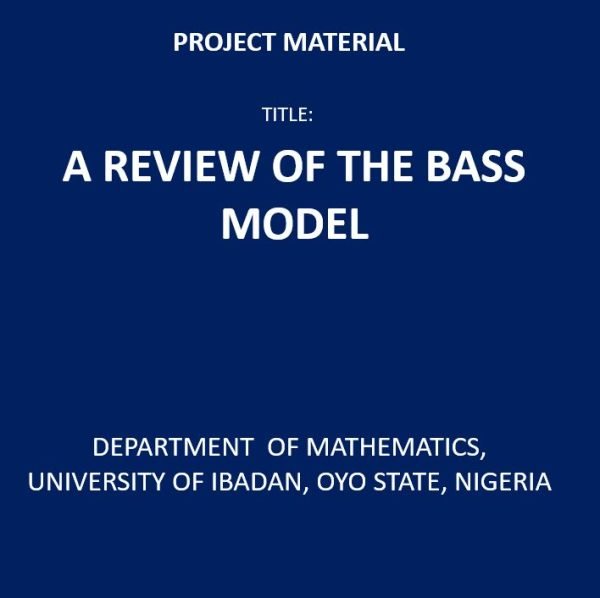 A Review of the Bass Model