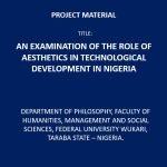 An Examination of the Role Of Aesthetics in Technological Development in Nigeria