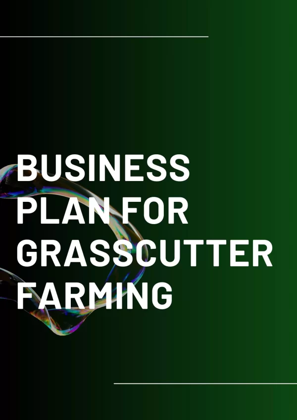 Business Plan for Grasscutter Farming