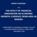 The Effect of Financial Innovation on Economic Growth: Evidence From ARDL In Nigeria