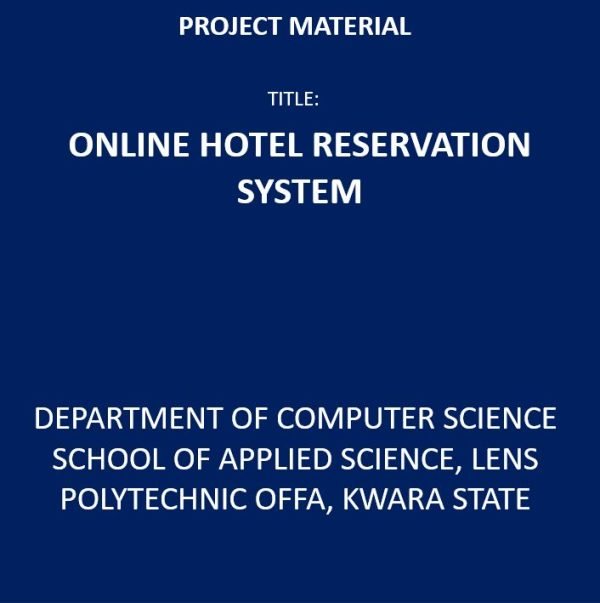 Online Hotel Reservation System
