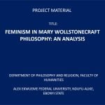 FEMINISM IN MARY WOLLSTONECRAFT PHILOSOPHY: AN ANALYSIS