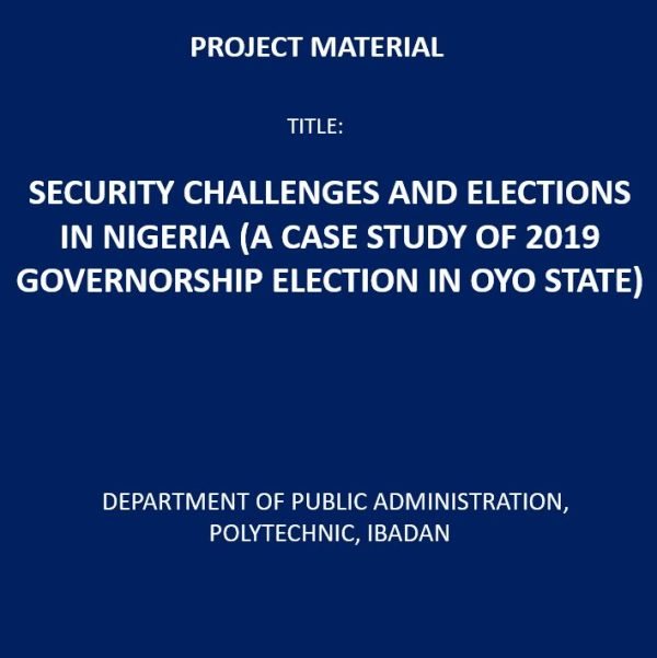Security Challenges and Elections in Nigeria